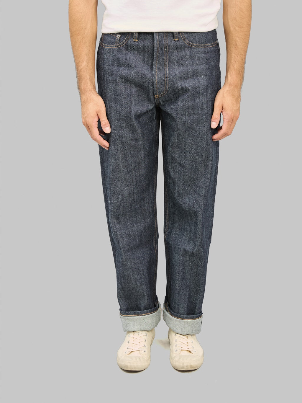 3sixteen RS 100 Relaxed Straight Jeans front fit
