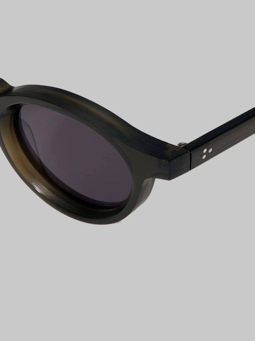 3sixteen green sunglasses rounded details