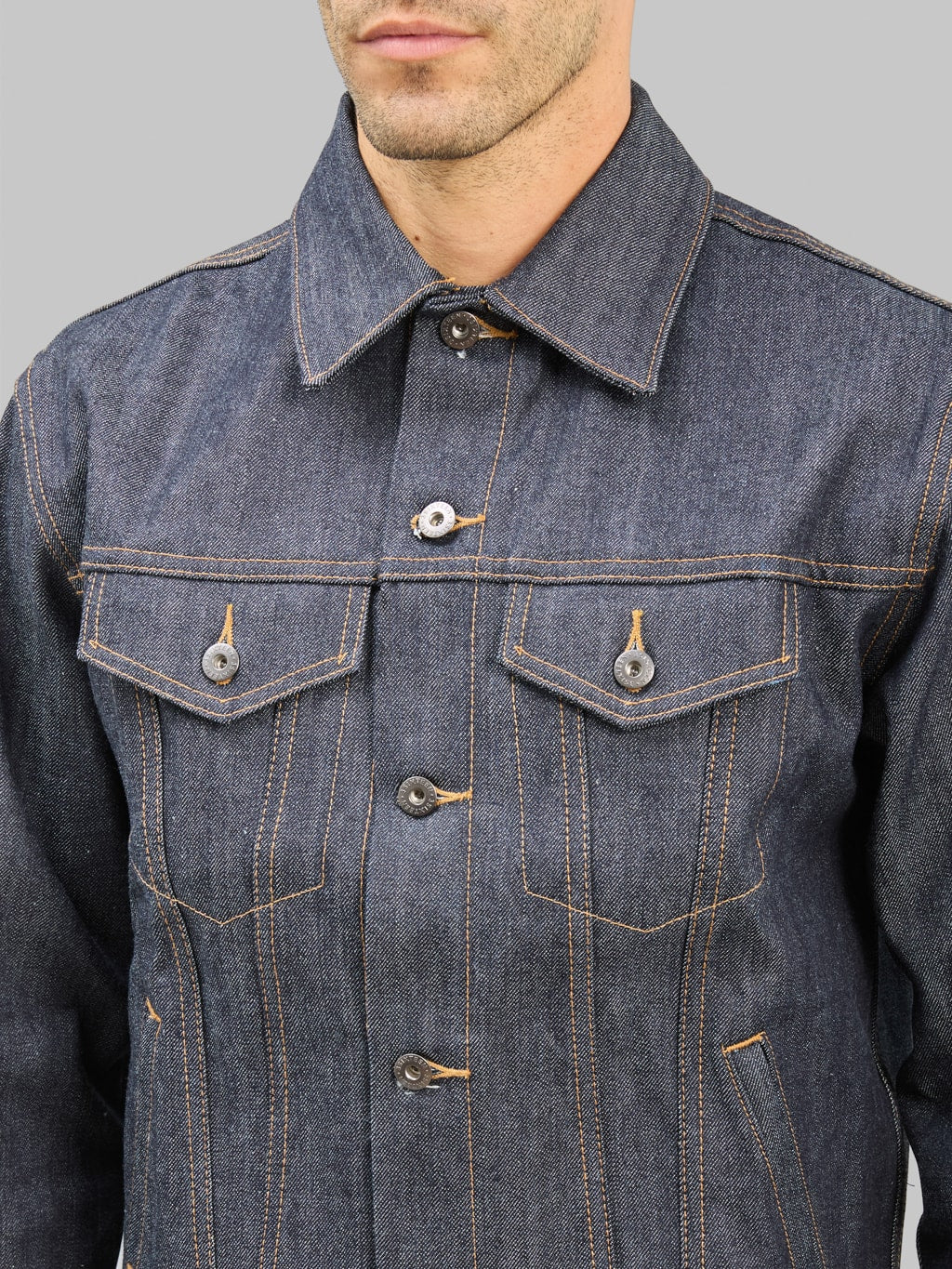 3sixteen Type 3s Denim Jacket Indigo chest