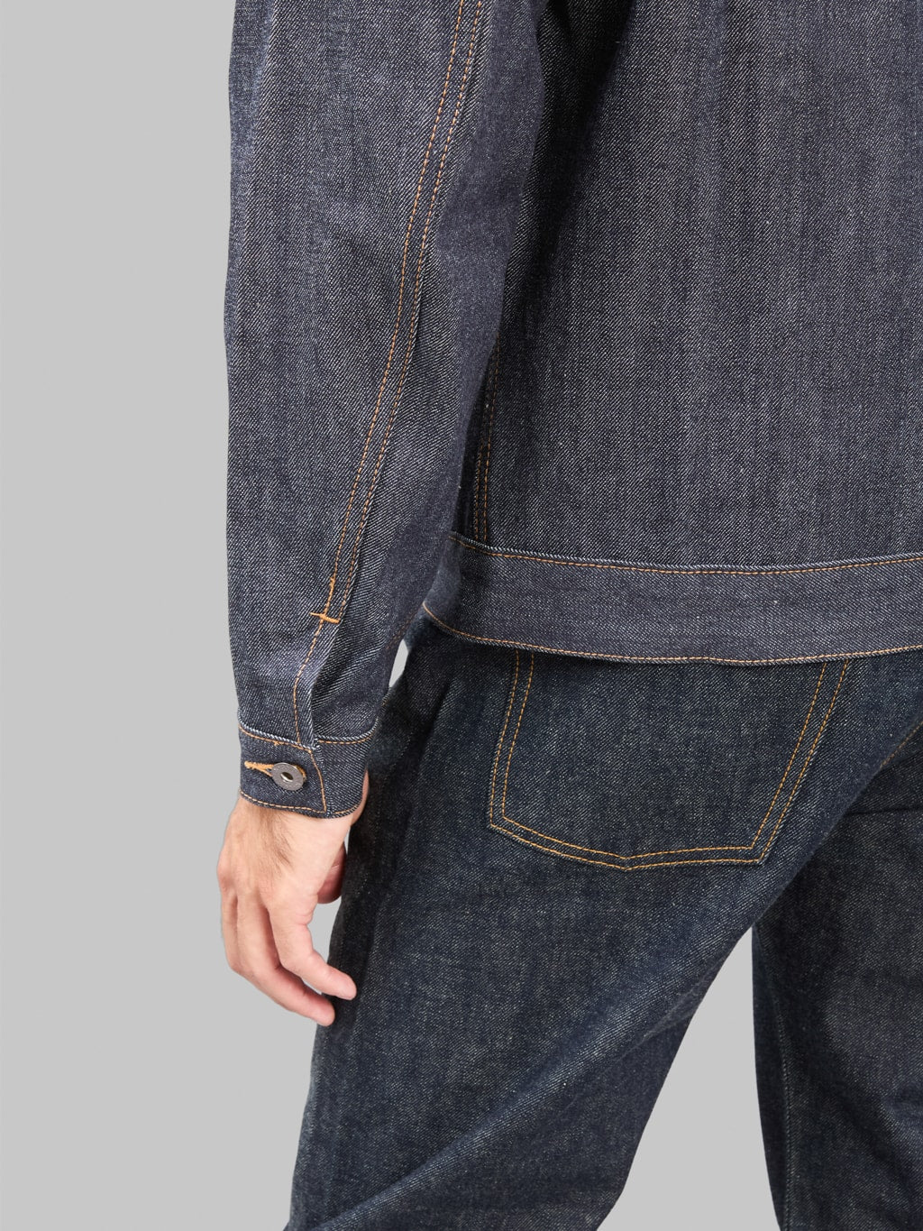 3sixteen Type 3s Denim Jacket Indigo cuff