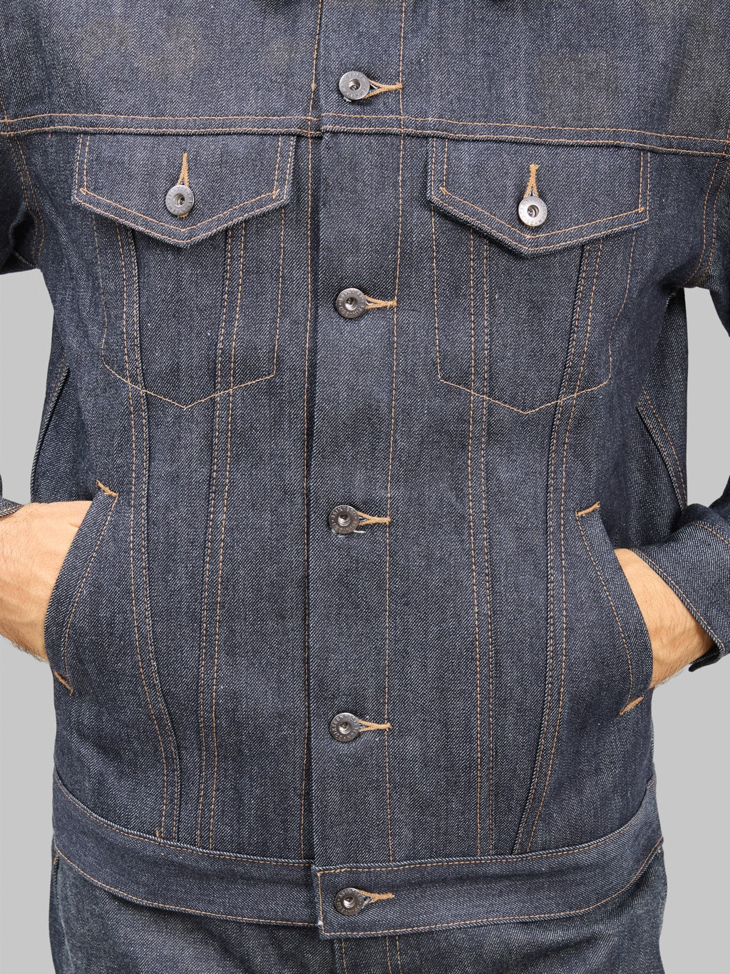 3sixteen Type 3s Denim Jacket Indigo side pockets