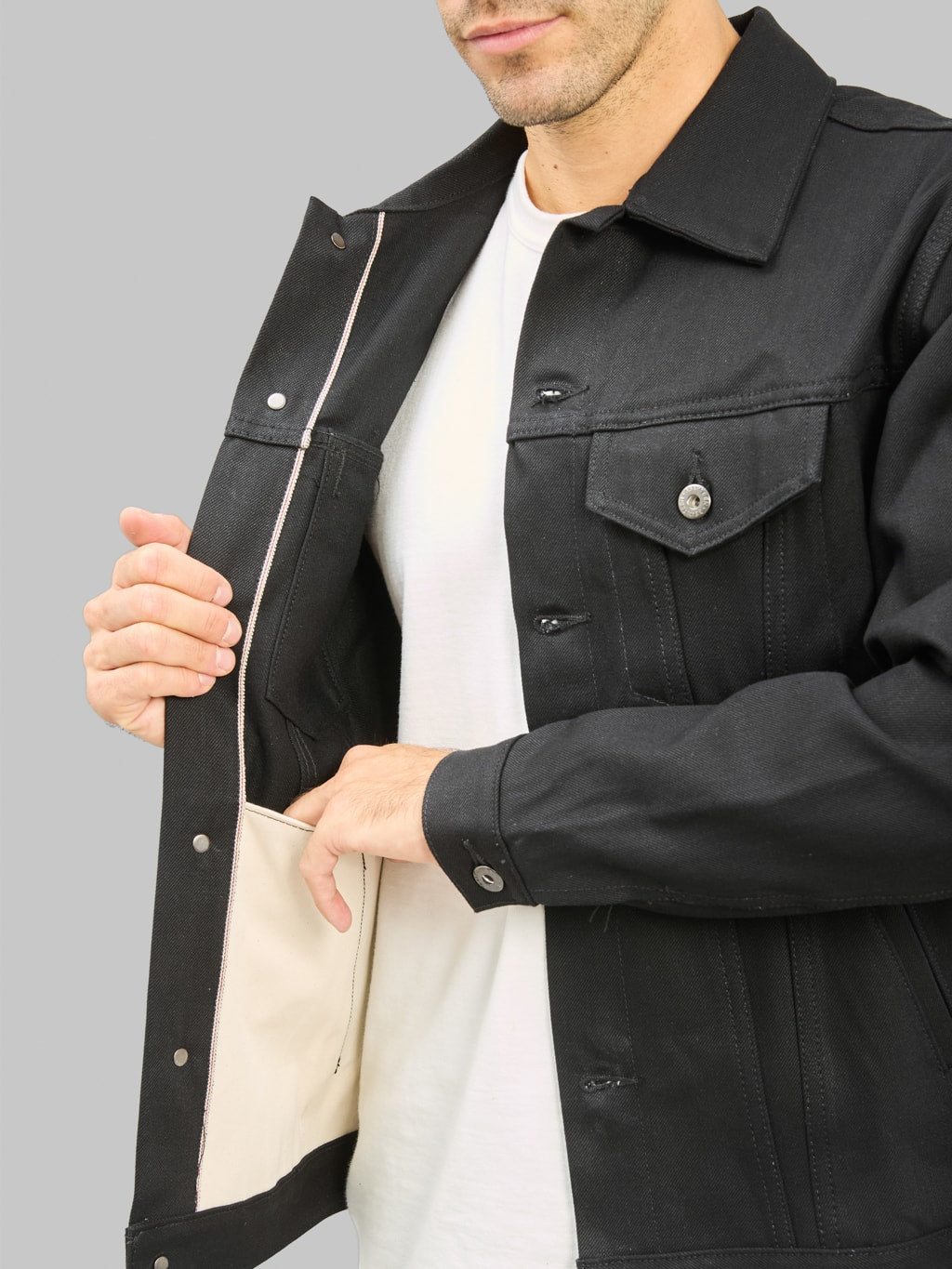 3sixteen Type 3s Denim Jacket Double Black