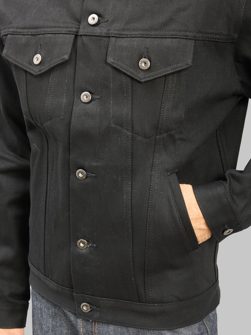 3sixteen Type 3s Denim Jacket Double Black