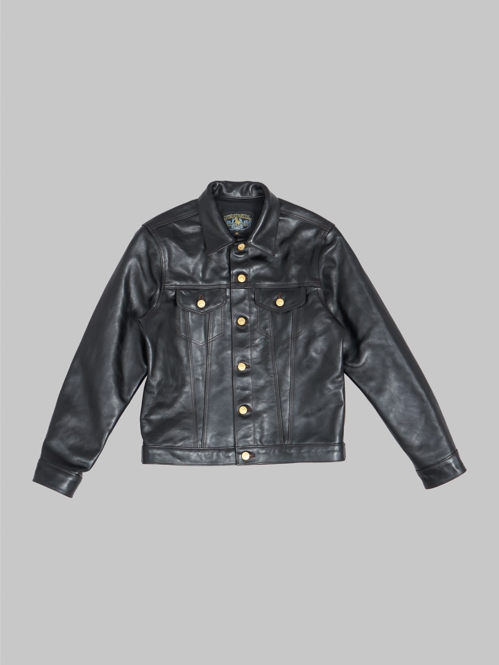 Double Helix Western Pioneer Black Tea Core Horsehide Jacket front