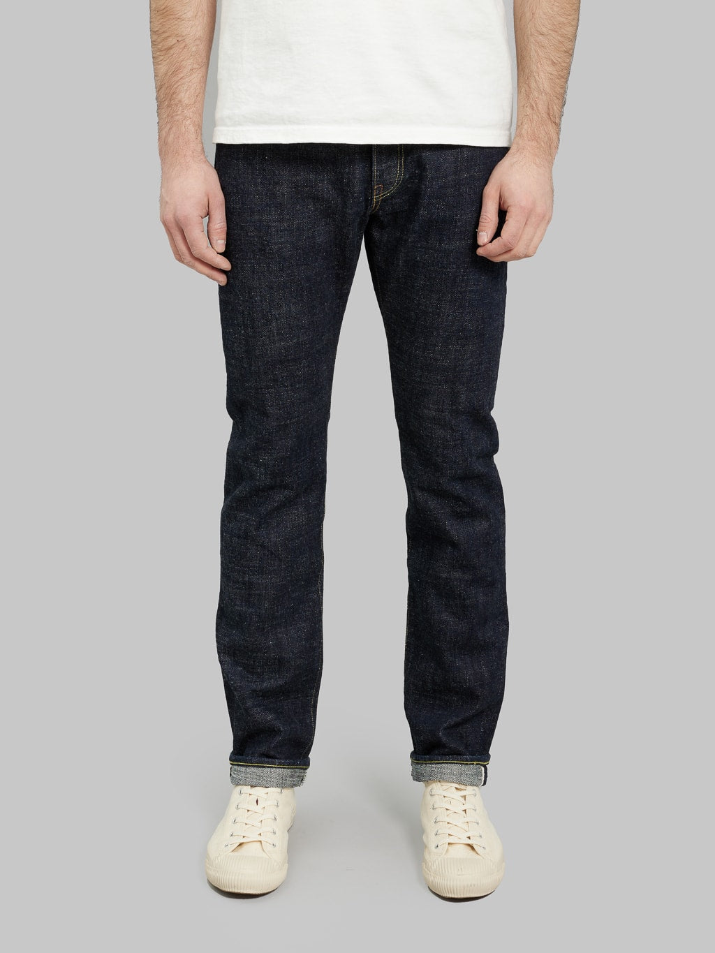 Fob factory slim straight jeans front fit