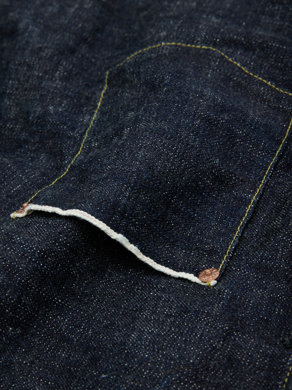 Fob factory denim pullover pocket shirt pocket artisanal detail