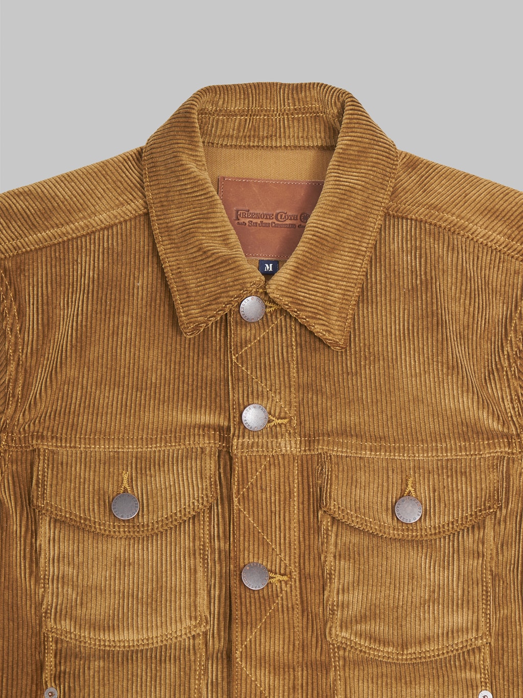 Freenote Cloth Classic Jacket Gold Corduroy  chest pockets