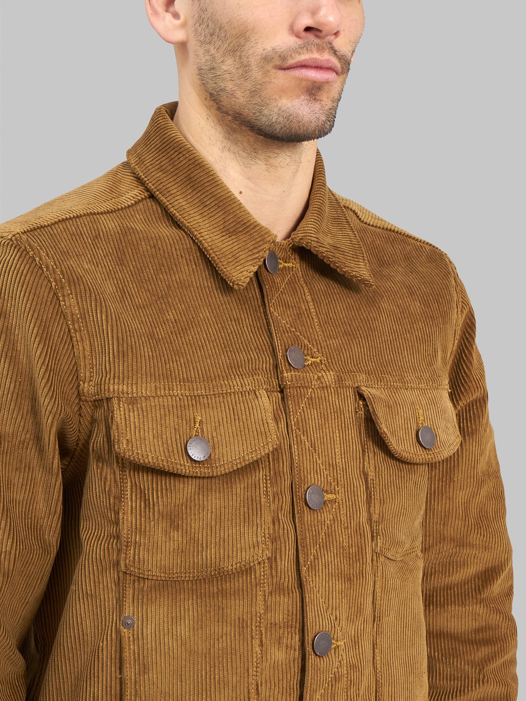 Freenote Cloth Classic Jacket Gold Corduroy  chest