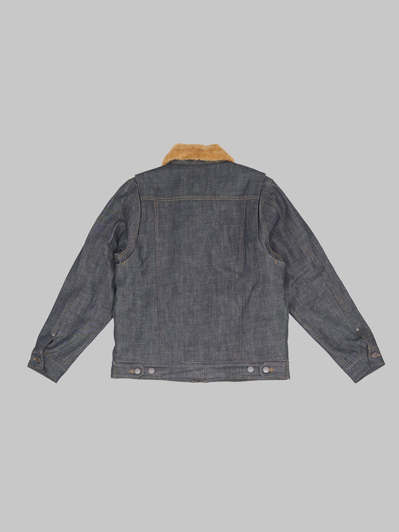 Freenote Cloth RJ-2 Denim Shearling Jacket | Durable, Stylish, Warm