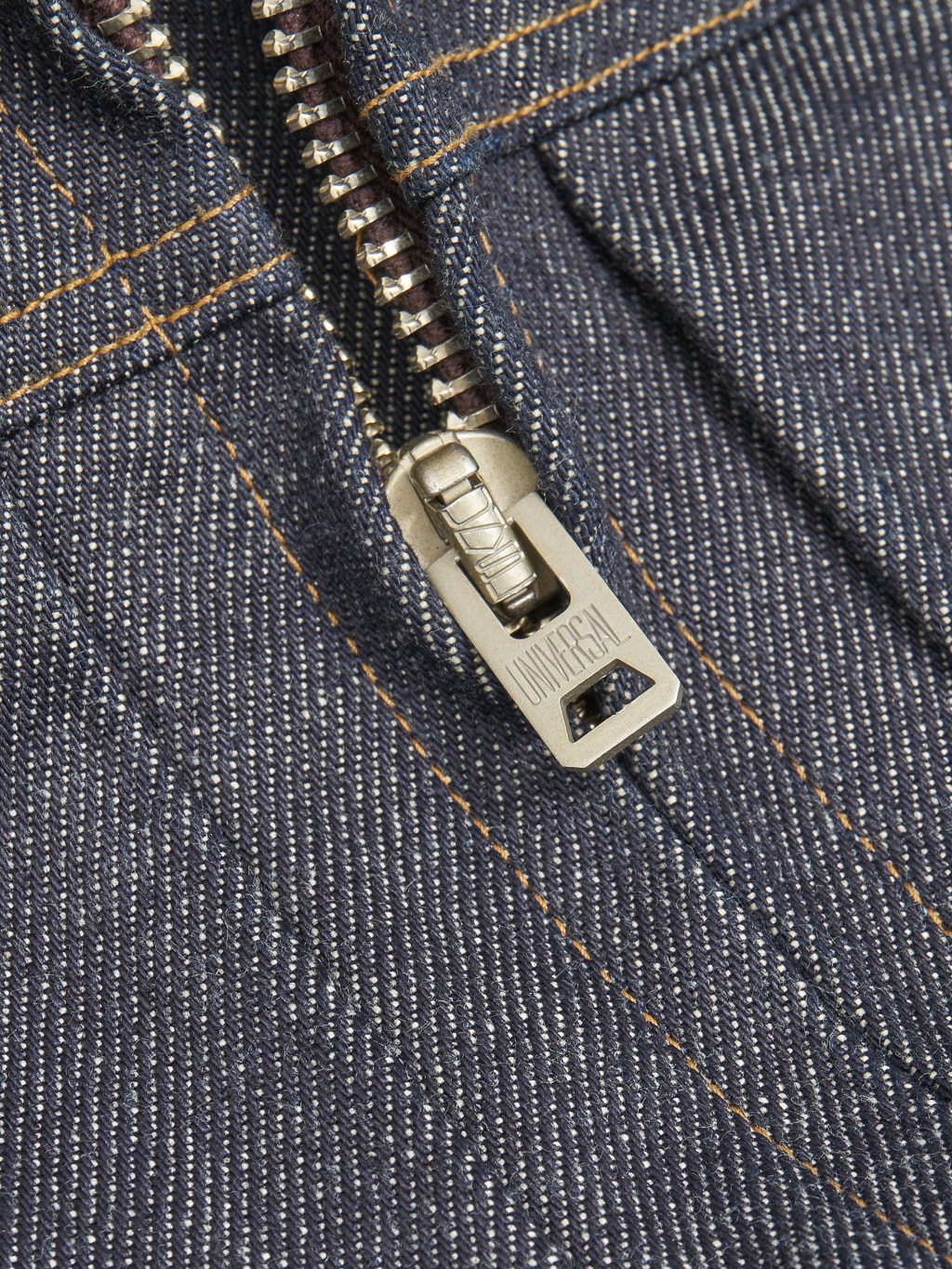 Freenote cloth denim shearling jacket universal zipper japan