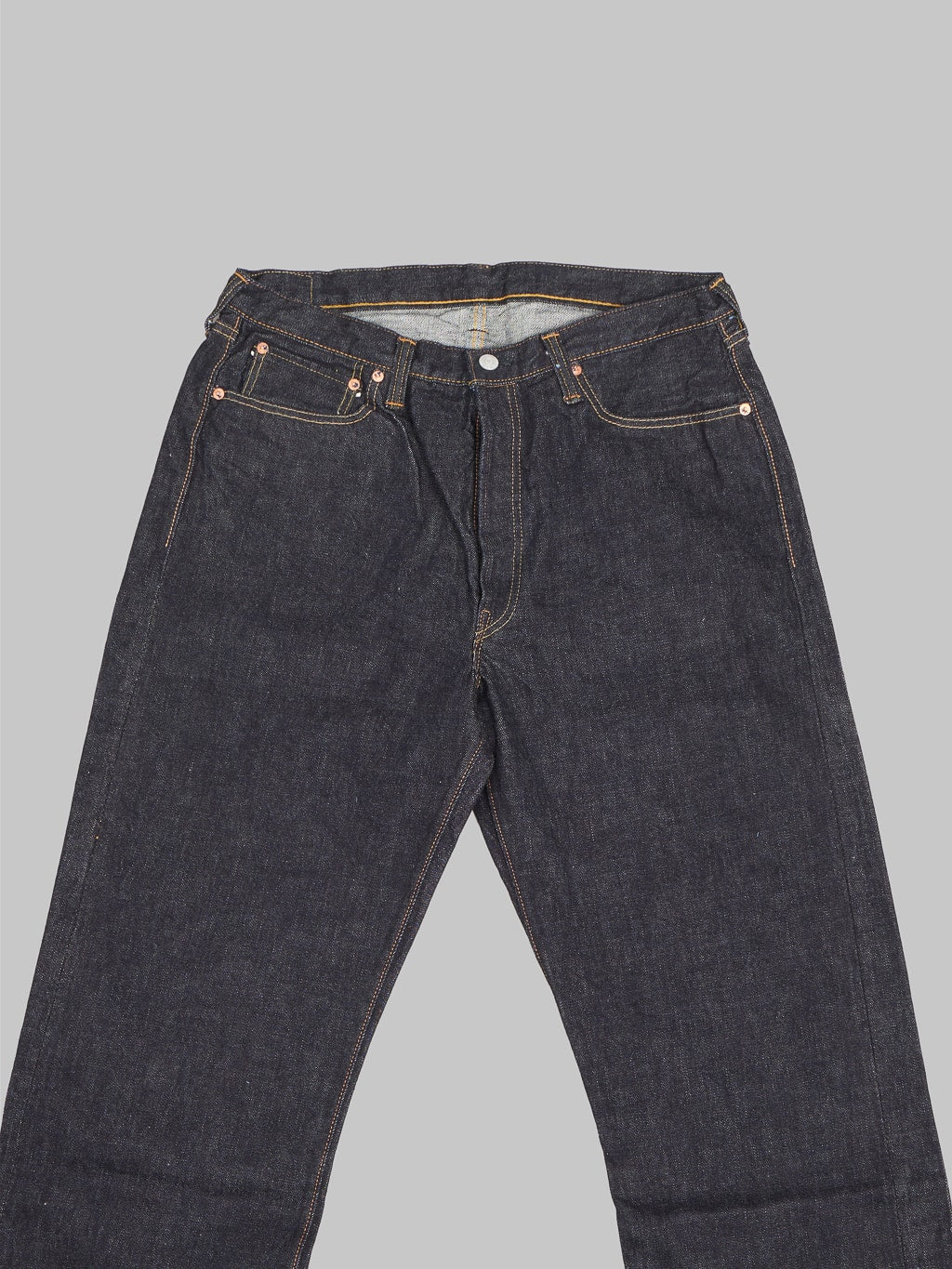 Fullcount 0105XW Wide Straight selvedge Jeans waist