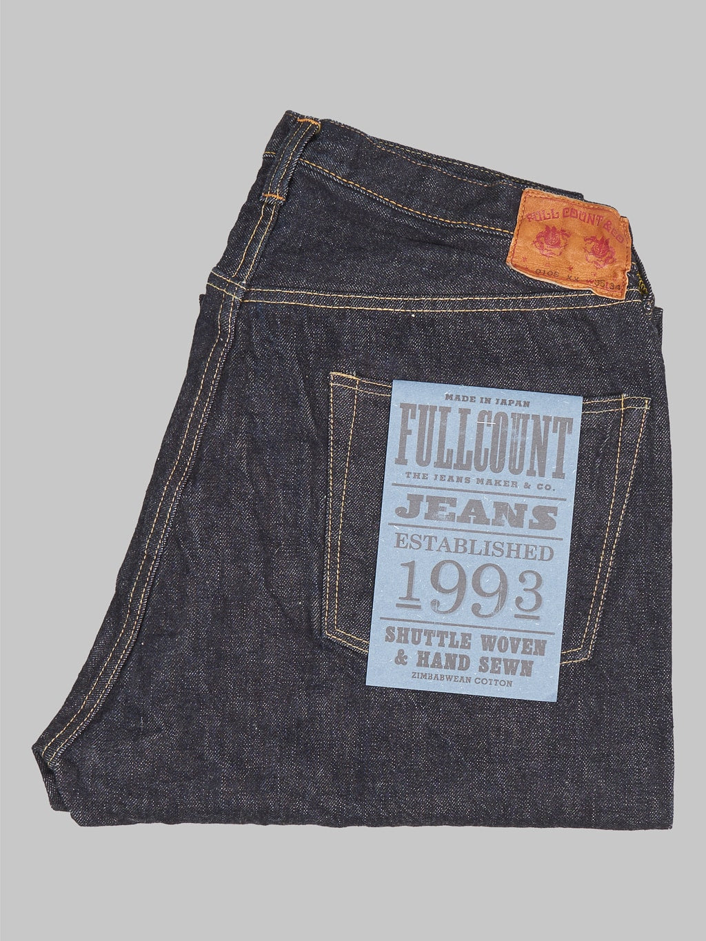Fullcount 0105XW Wide Straight selvedge Jeans made in japan