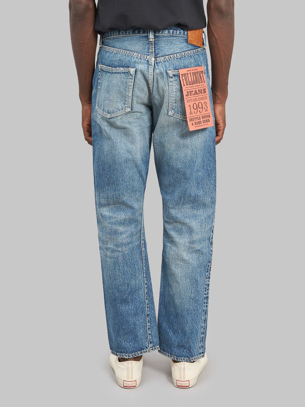 Fullcount 1101 Dartford wide Straight Jeans back rise