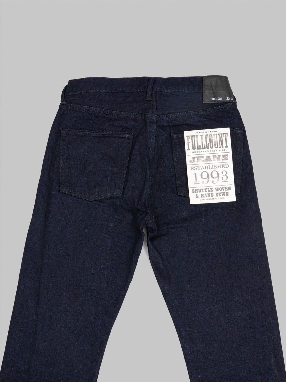 Fullcount 15.5oz Super Rough Indigo x Black Clean Straight Jeans