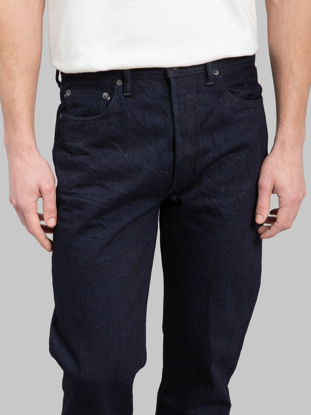 Fullcount 15.5oz Super Rough Indigo x Black Clean Straight Jeans