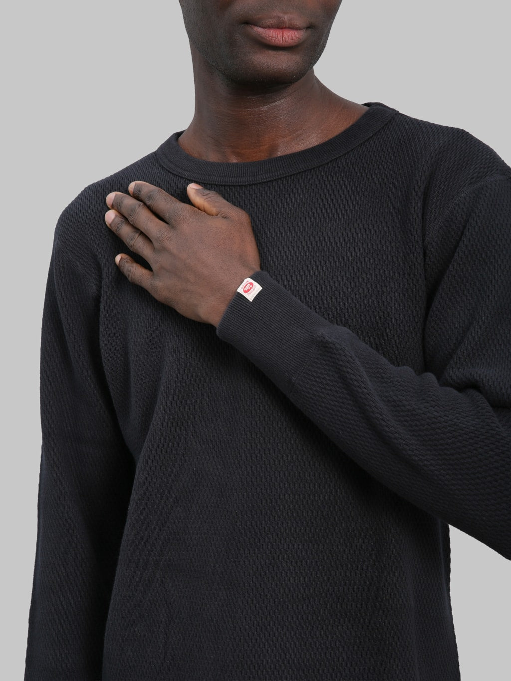 UES Double Honeycomb Thermal T-Shirt Black