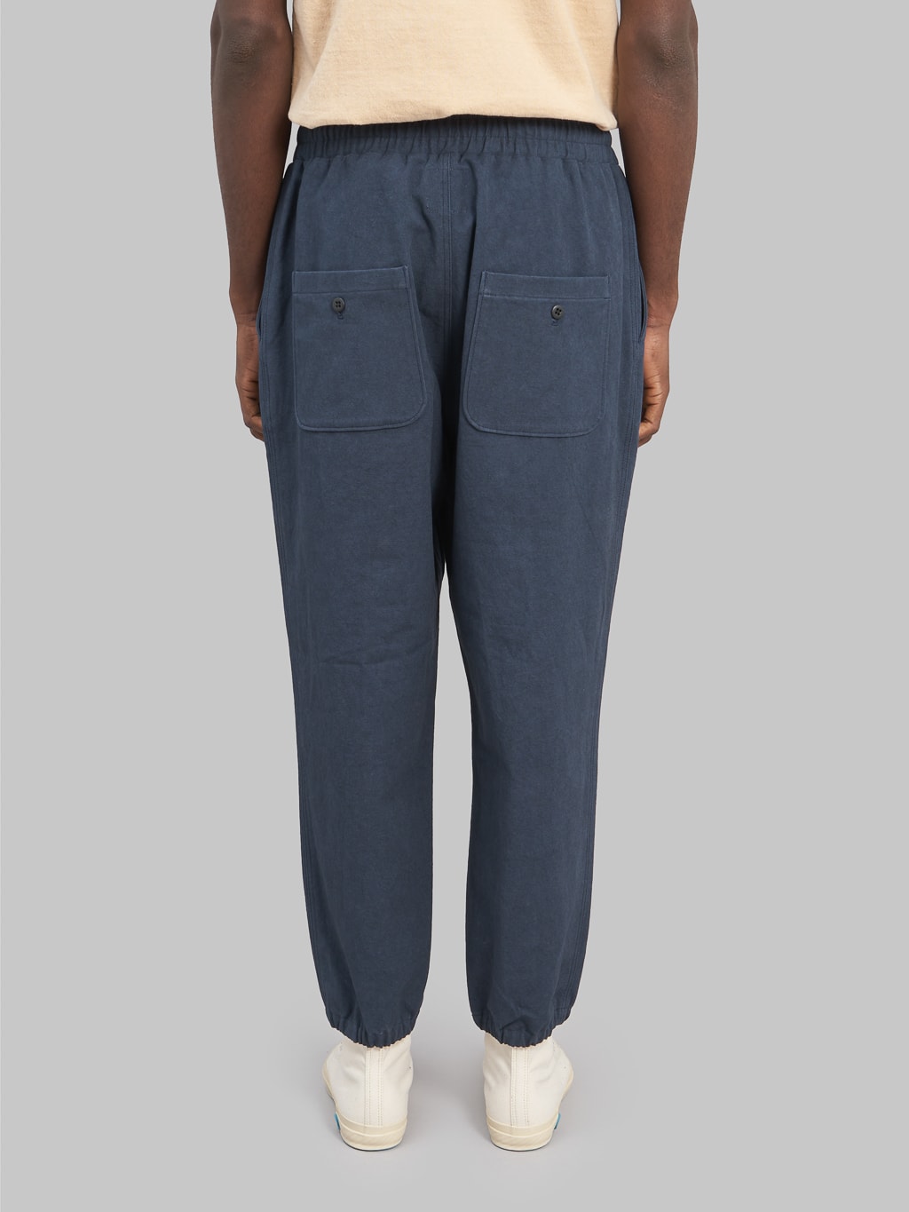 Jackman Canvas Rookie Pants Navy sulfur dyed back 