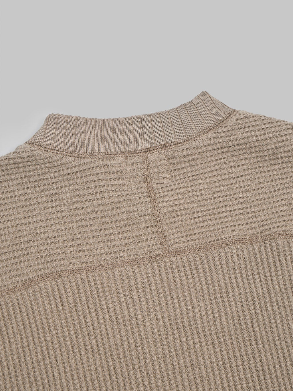 Jackman Waffle Midneck Sweater Taupe