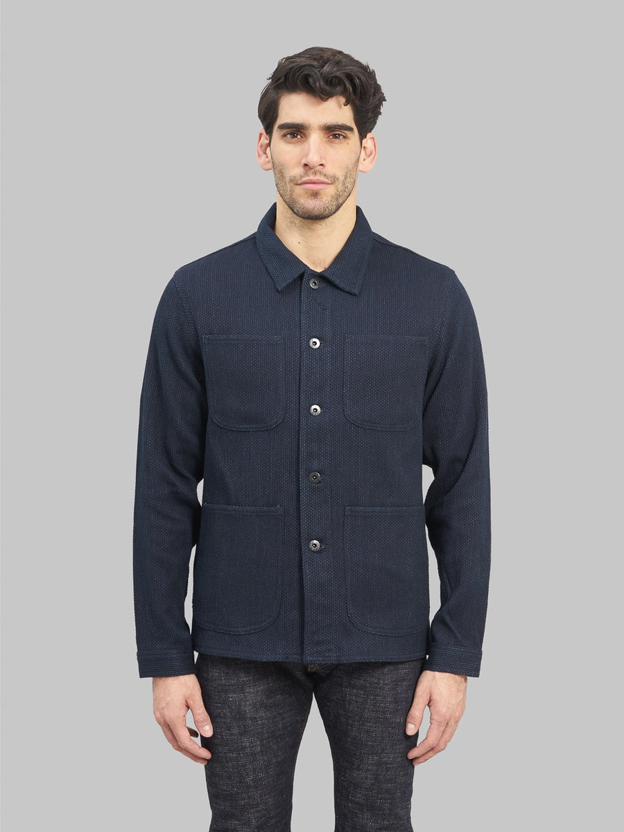 Japan Blue Indigo Sashiko Coverall Jacket | Made in Japan