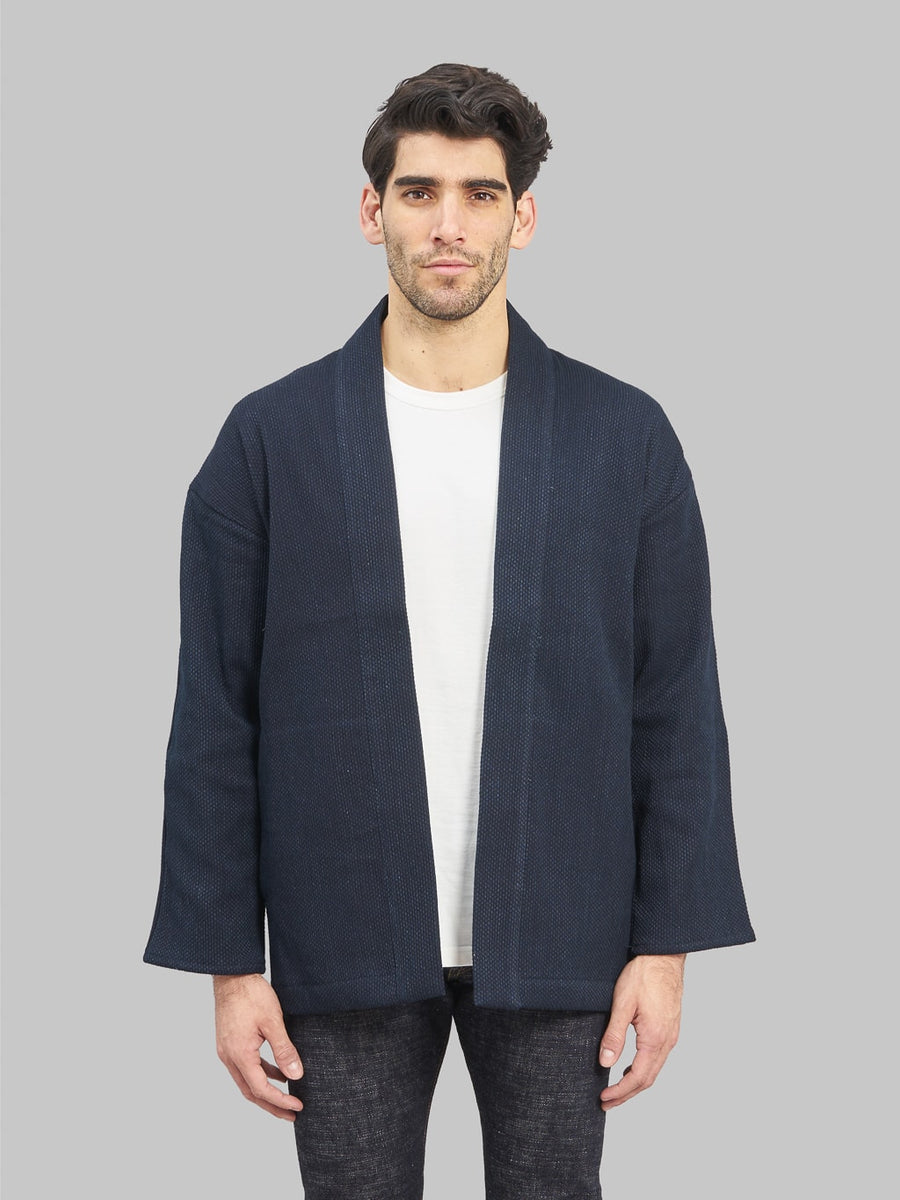 Japan Blue Indigo Sashiko Haori Jacket | Made in Japan