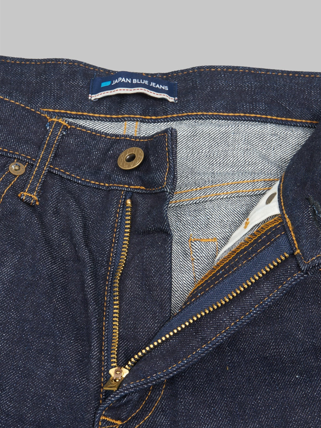 Japan Blue J201 US Cotton Circle Tapered selvedge Jeans zip