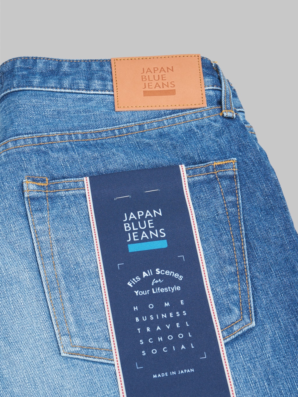 Japan Blue J201-MID 14.8oz US Cotton Circle Washed Tapered Jeans