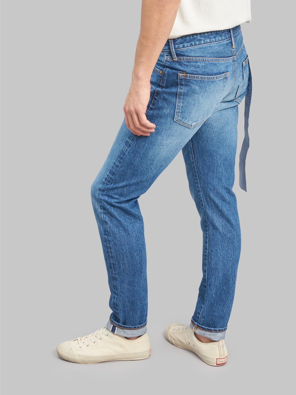 Japan Blue J201-MID 14.8oz US Cotton Circle Washed Tapered Jeans