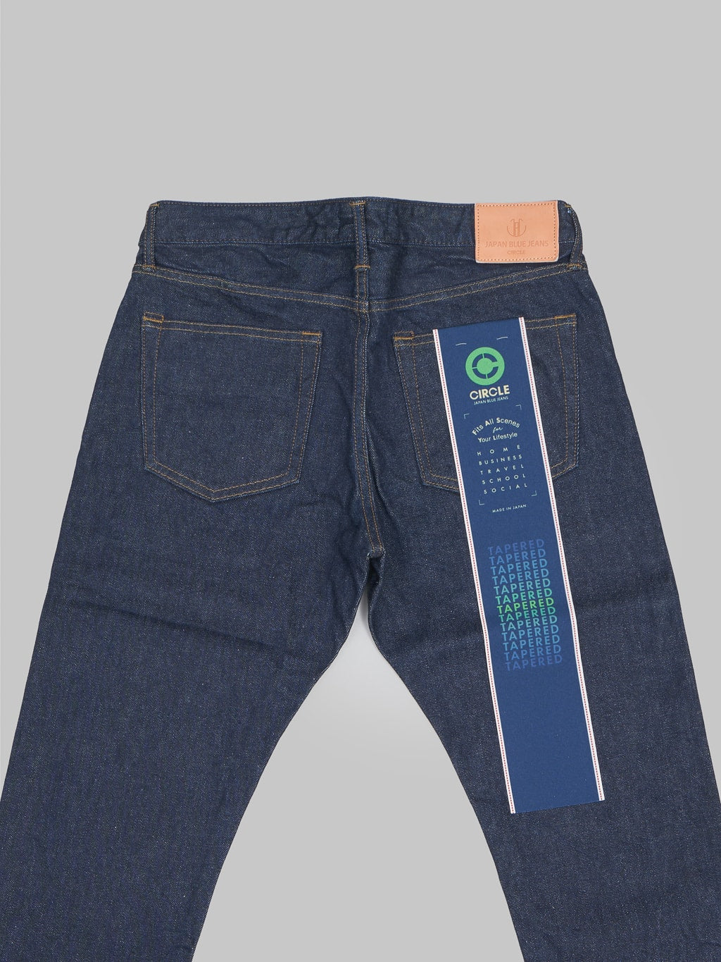 Japan Blue J205 Stretch Circle Tapered denim Jeans back details