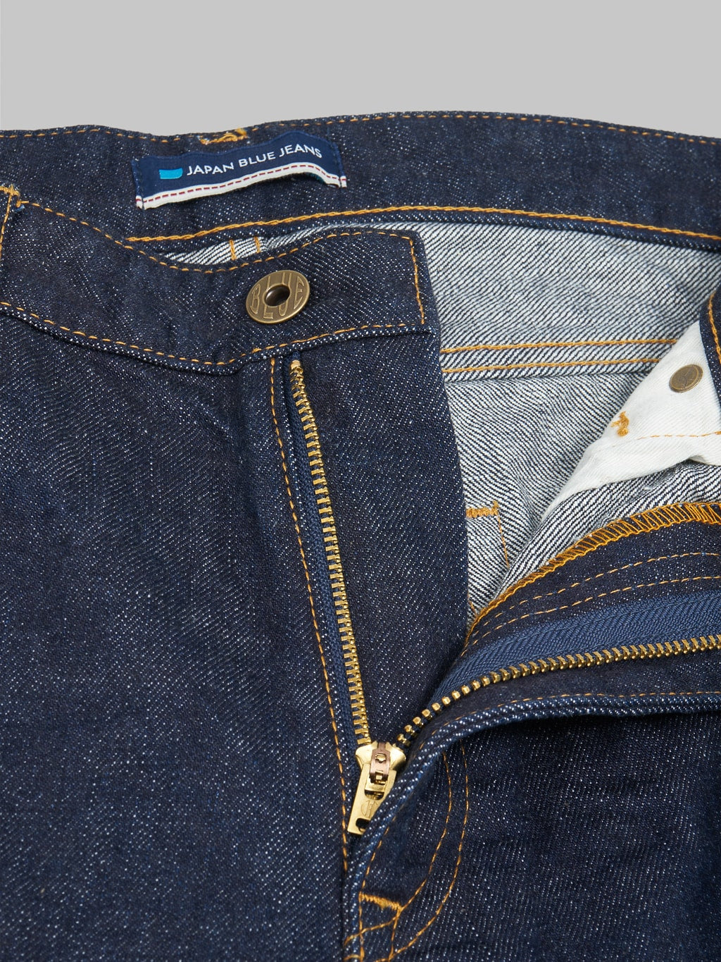 Japan Blue J301 US Cotton Circle Straight Jeans zipper
