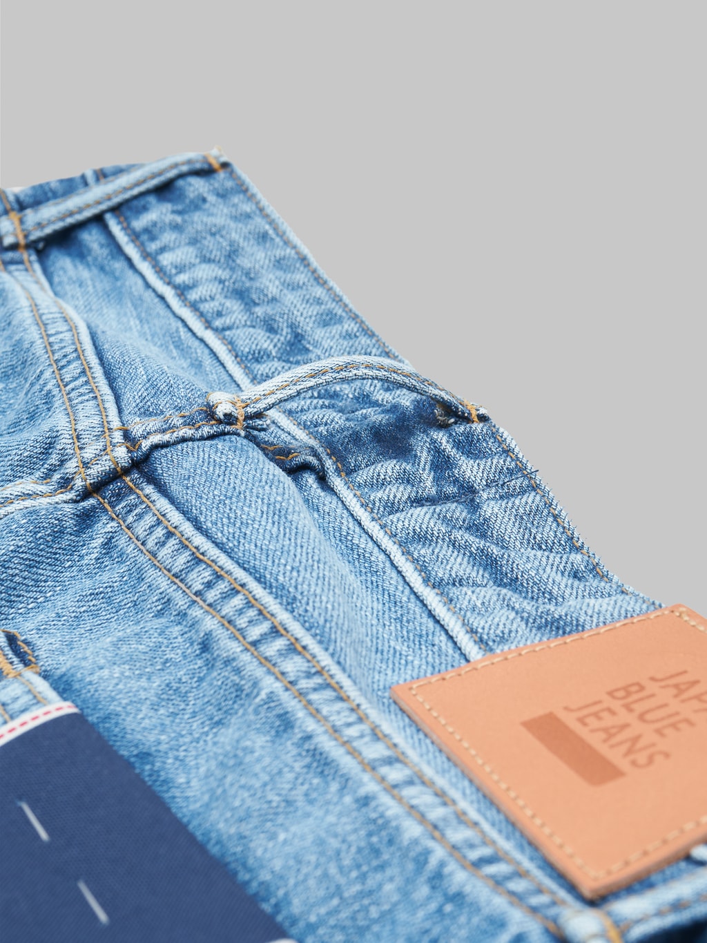 Japan Blue J304 Africa cotton Stonewashed Straight Jeans belt loop