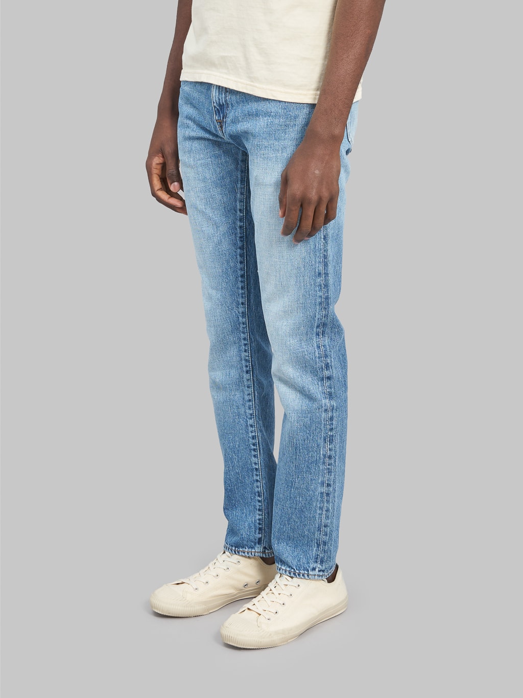 Japan Blue J304 Africa cotton Stonewashed Straight Jeans  side fit