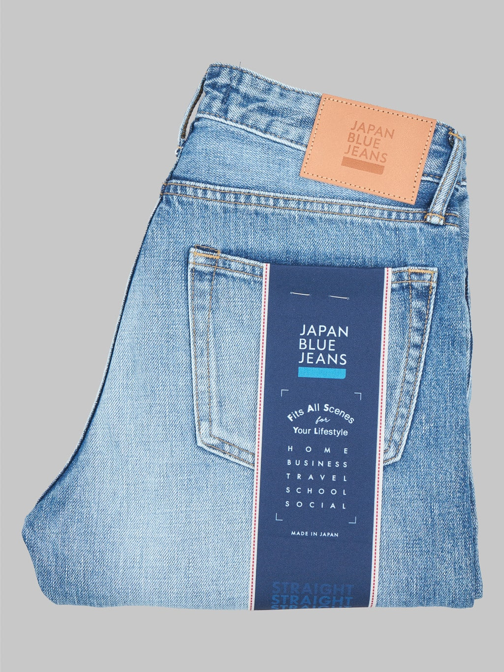 Japan Blue J304 Africa cotton Stonewashed Straight Jeans 100 cotton