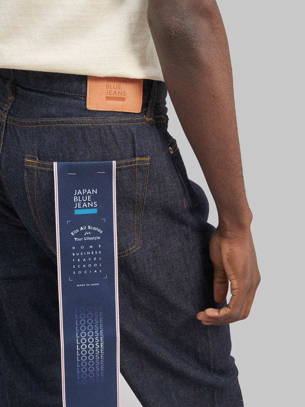Japan Blue J508 lightweight selvedge denim loose Jeans back pocket