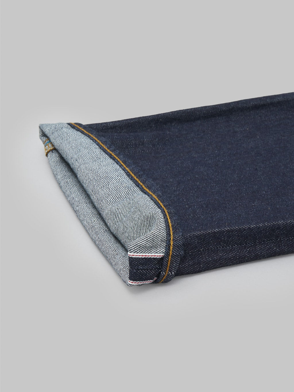 Japan Blue J508 lightweight selvedge denim loose Jeans selvedge closeup