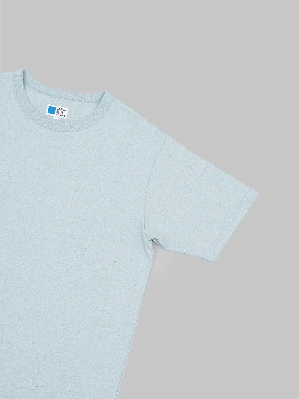 Japan Blue Recycled Denim Tshirt light Indigo short sleeve