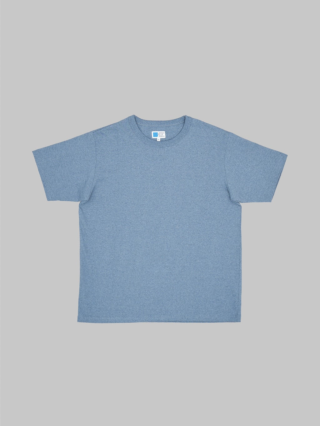 Japan Blue Recycled Denim Tshirt mid Indigo front