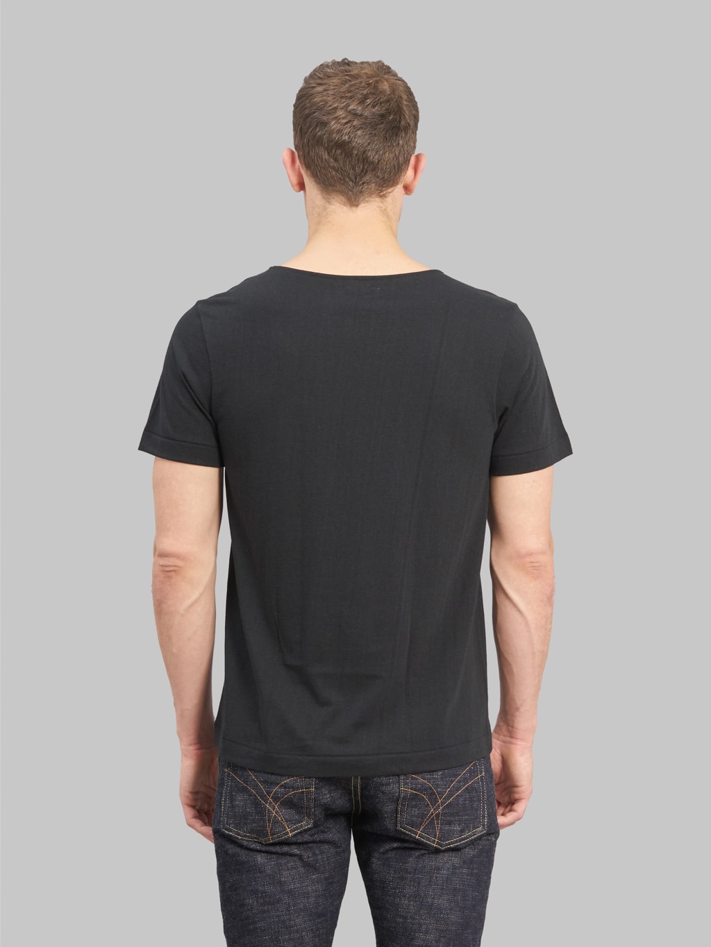 Merz b Schwanen 114 Loopwheeled TShirt black classic fit back