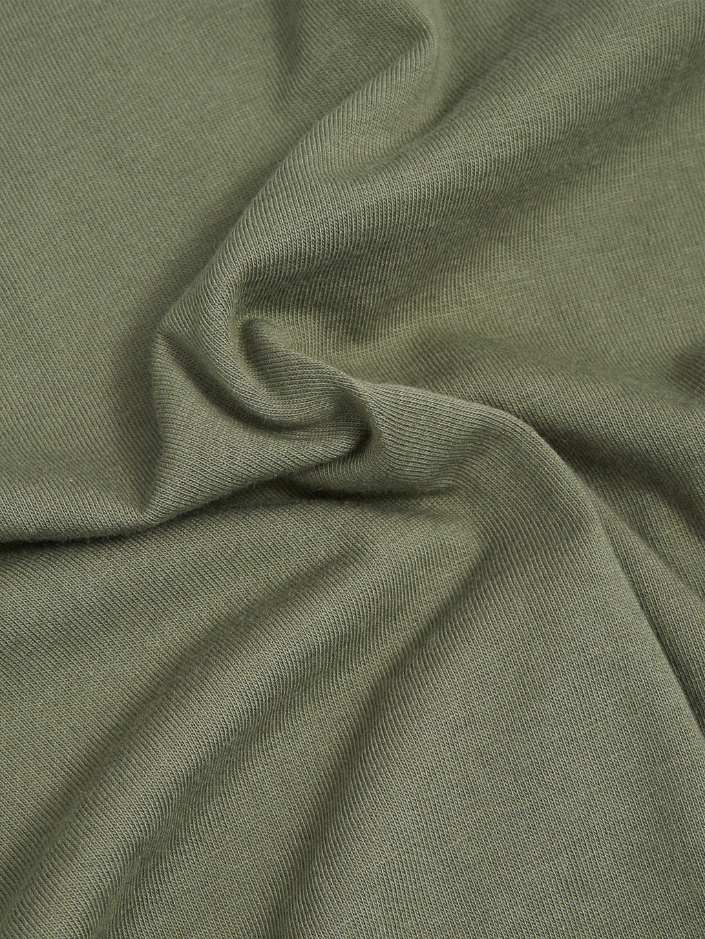 Merz b Schwanen 1950s Loopwheeled Classic TShirt army green cotton fabric