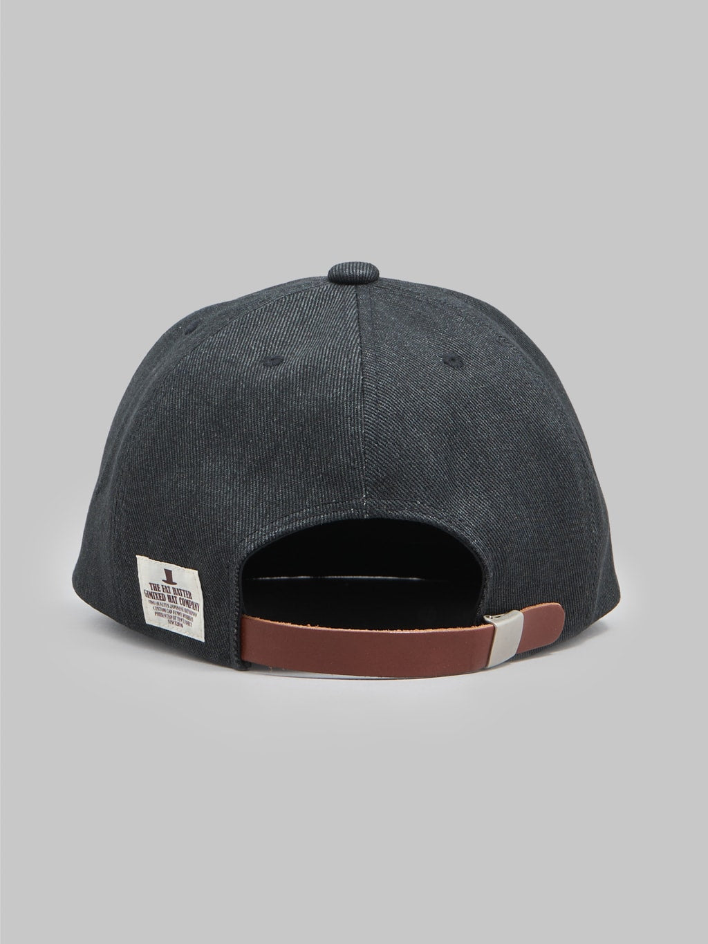 Mighty Shine Bridge Cap Black adjustable leather strap