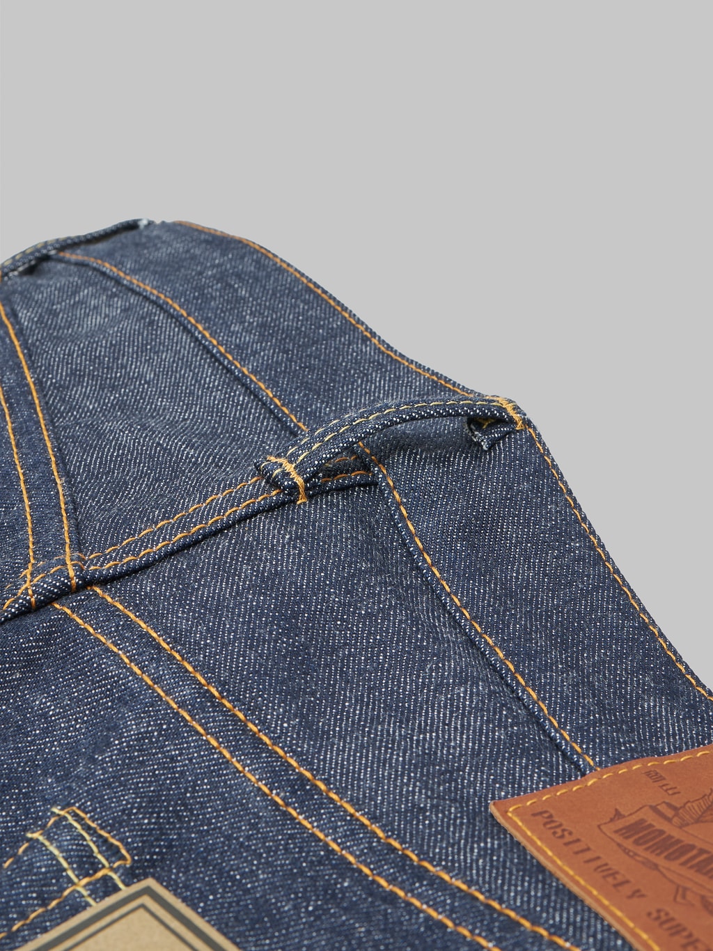 Momotaro legacy blue high tapered jeans raised belt loop