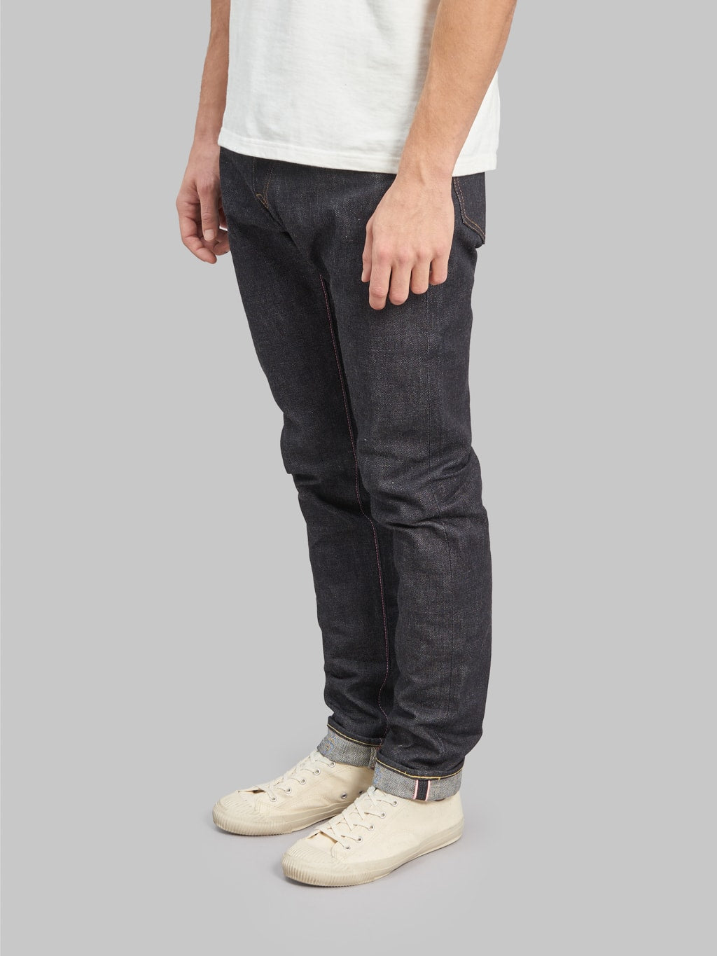 Momotaro 0405 SP Going To Battle High Tapered selvedge Jeans side fit