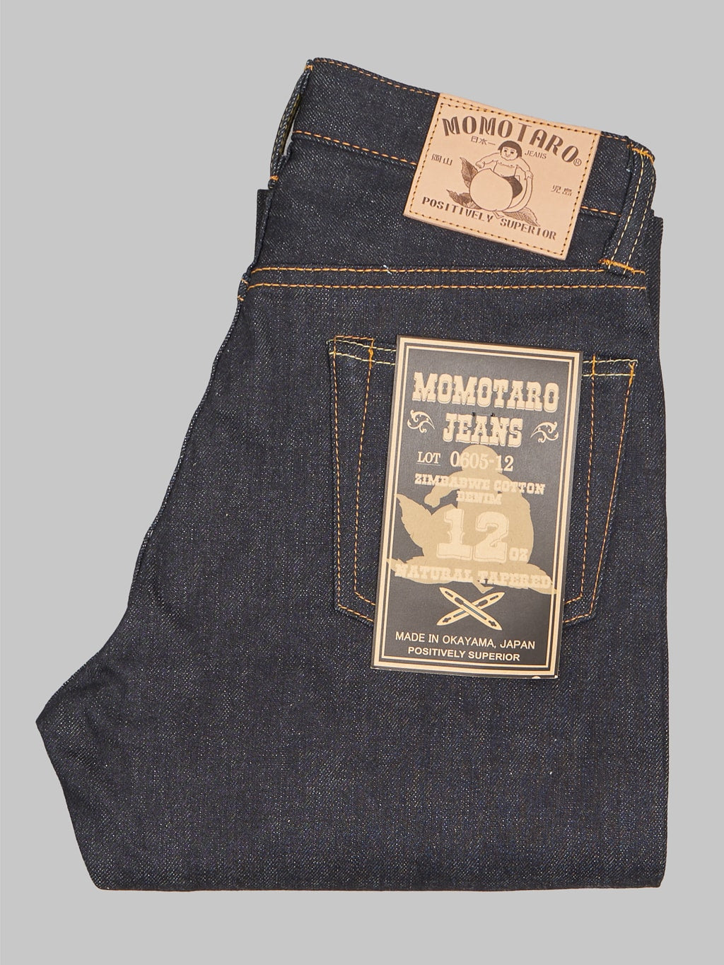 Momotaro 0605 12oz Natural Tapered Jeans made in japan