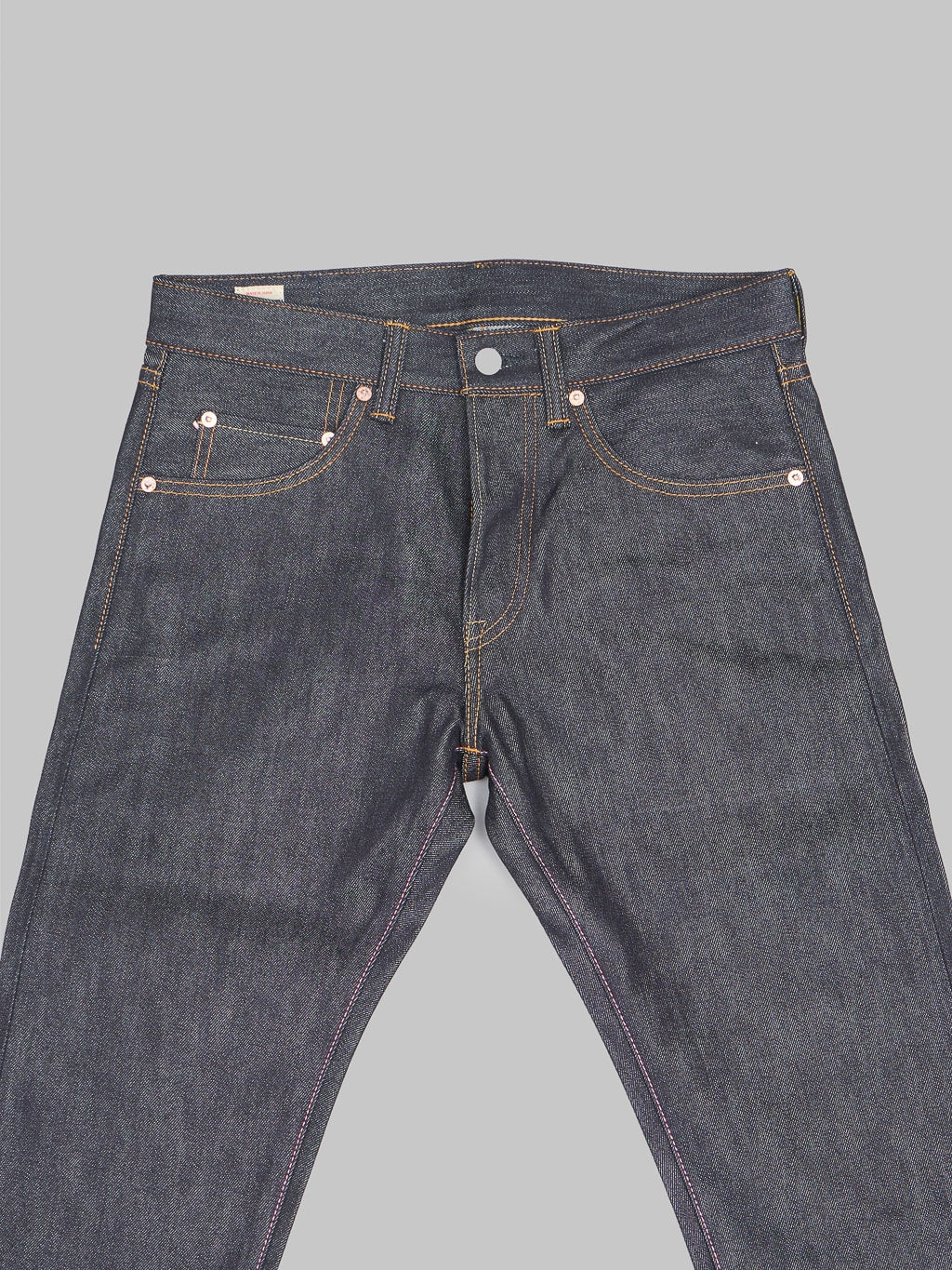 Momotaro 0605SILK Denim Natural Tapered Jeans waist