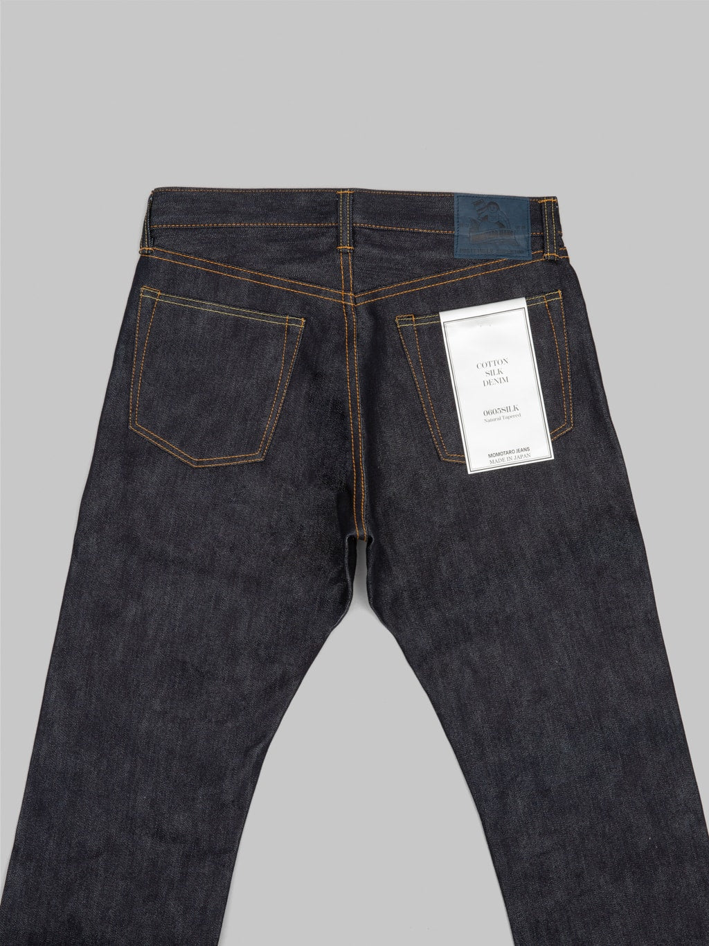 Momotaro 0605SILK 16oz Silk Denim Natural Tapered back details