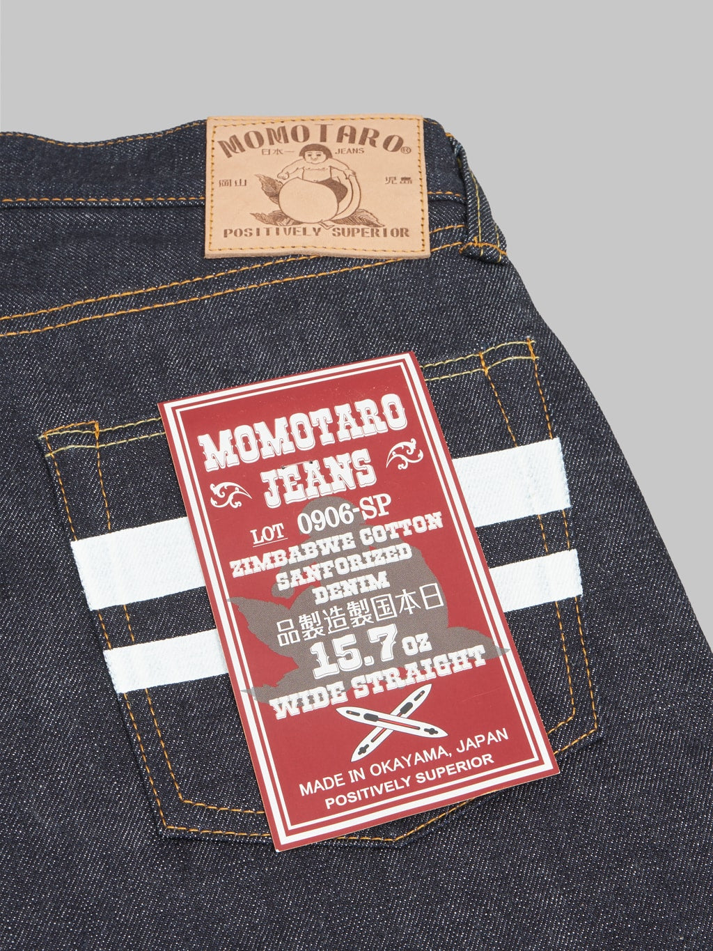 Momotaro 0906 SP Going To Battle wide Straight Jeans pocket flasher