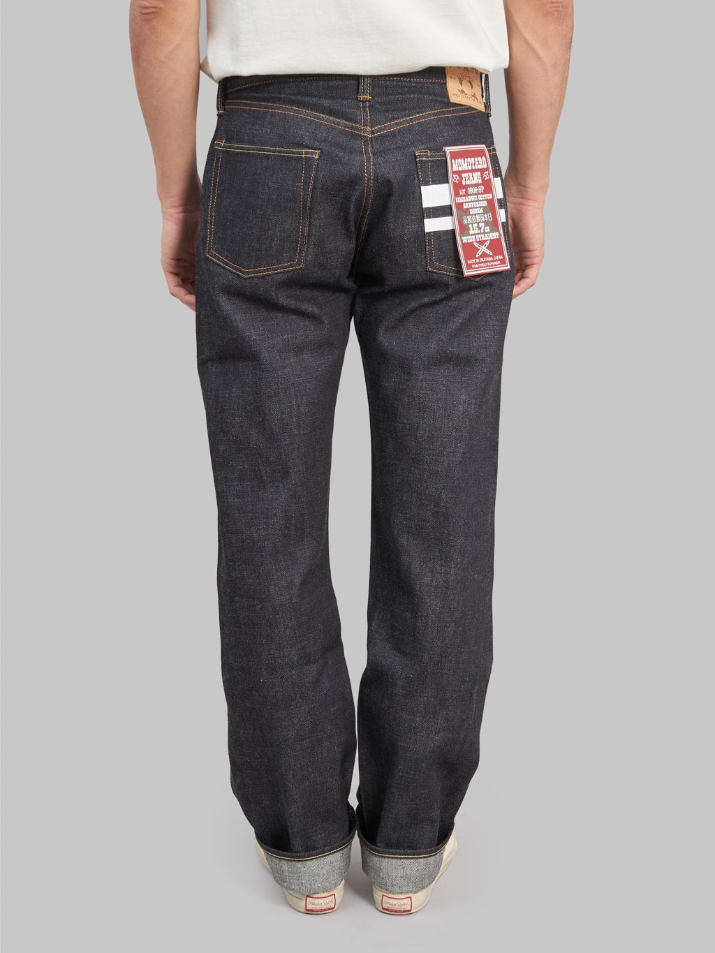 Momotaro 0906 SP Going To Battle wide Straight Jeans back fit