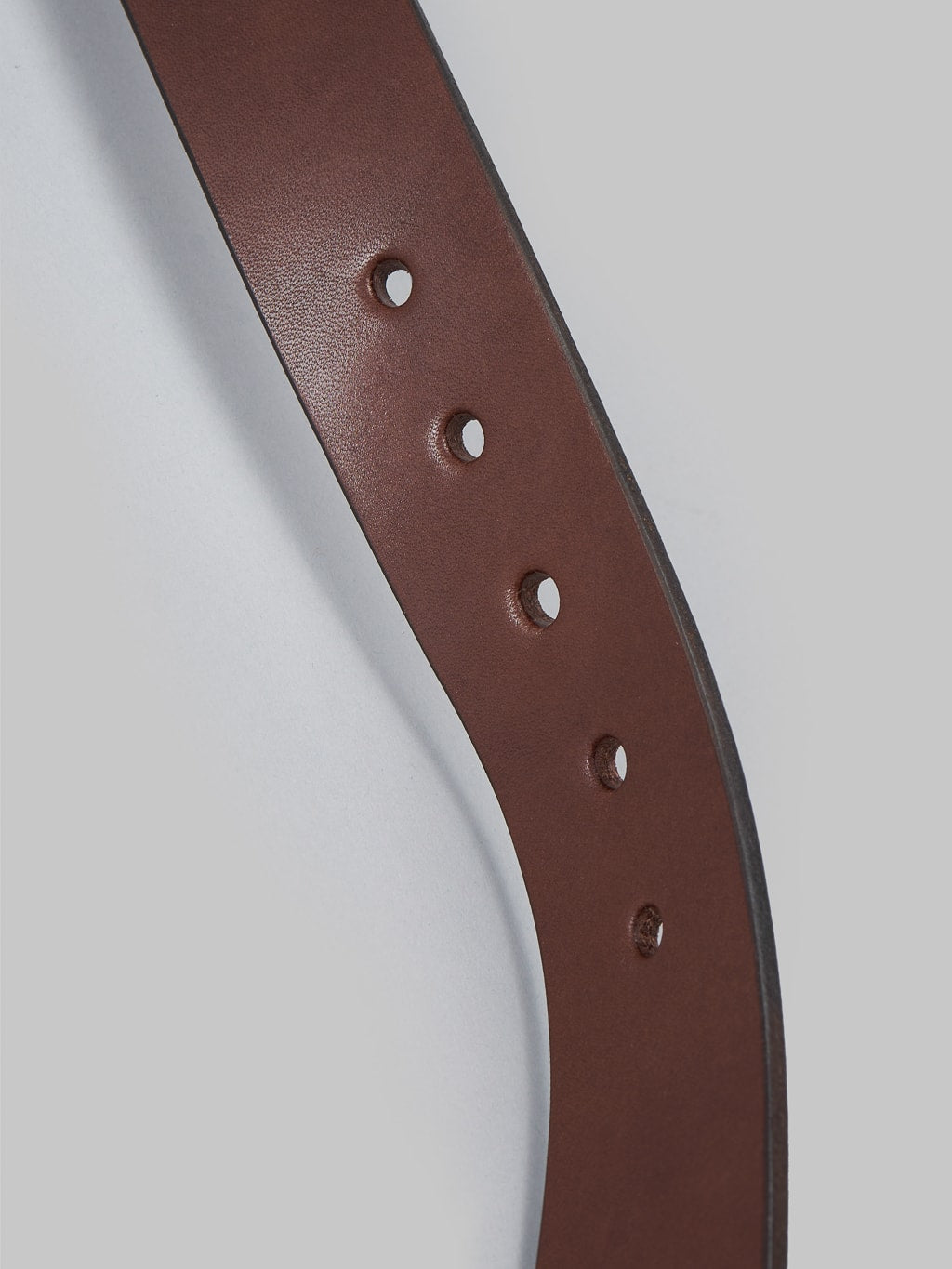 Momotaro AS 58 brown Bens Leather Belt holes