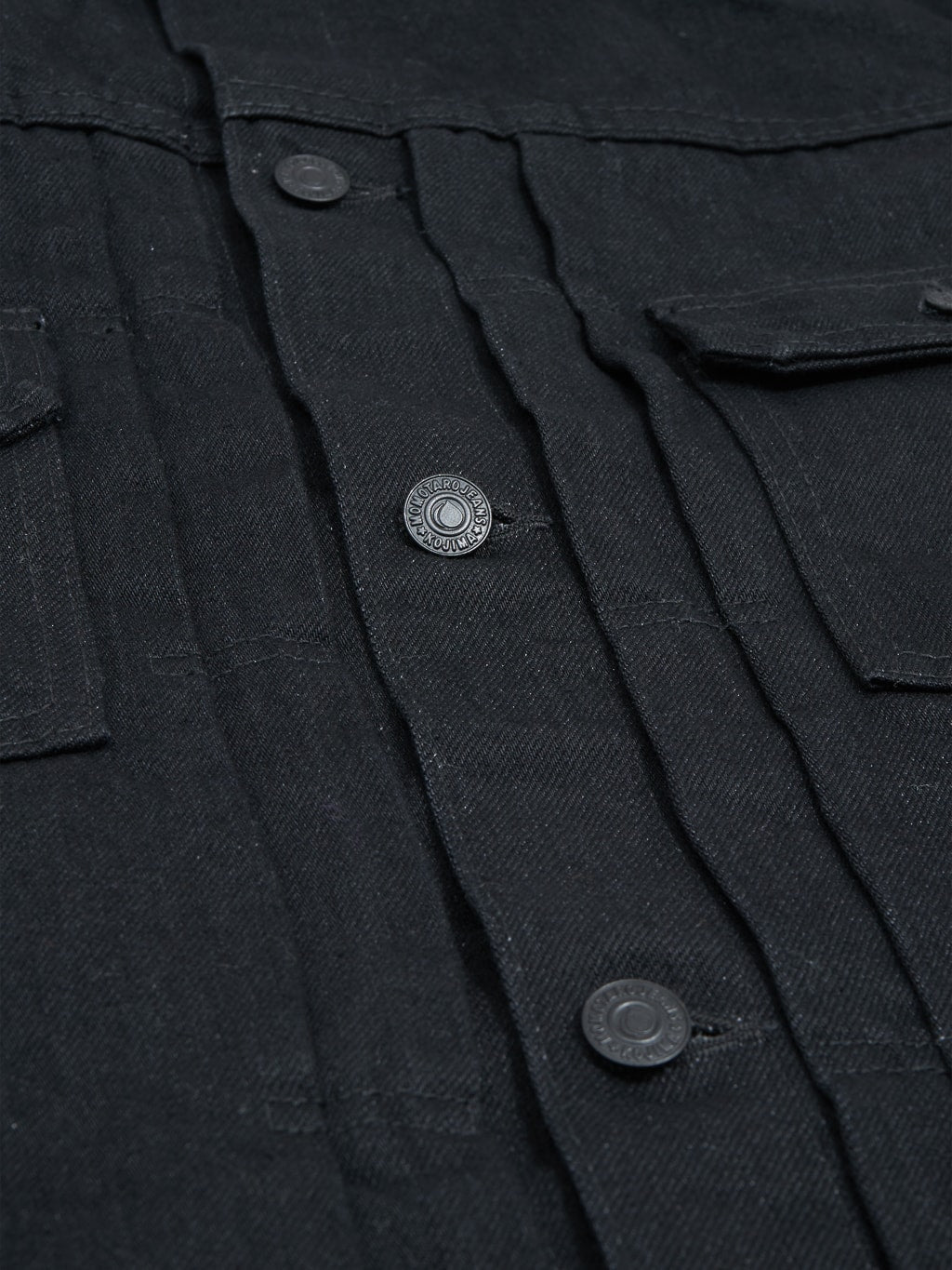 Momotaro MXGJ1108 Black x Black Type II Jacket  buttons