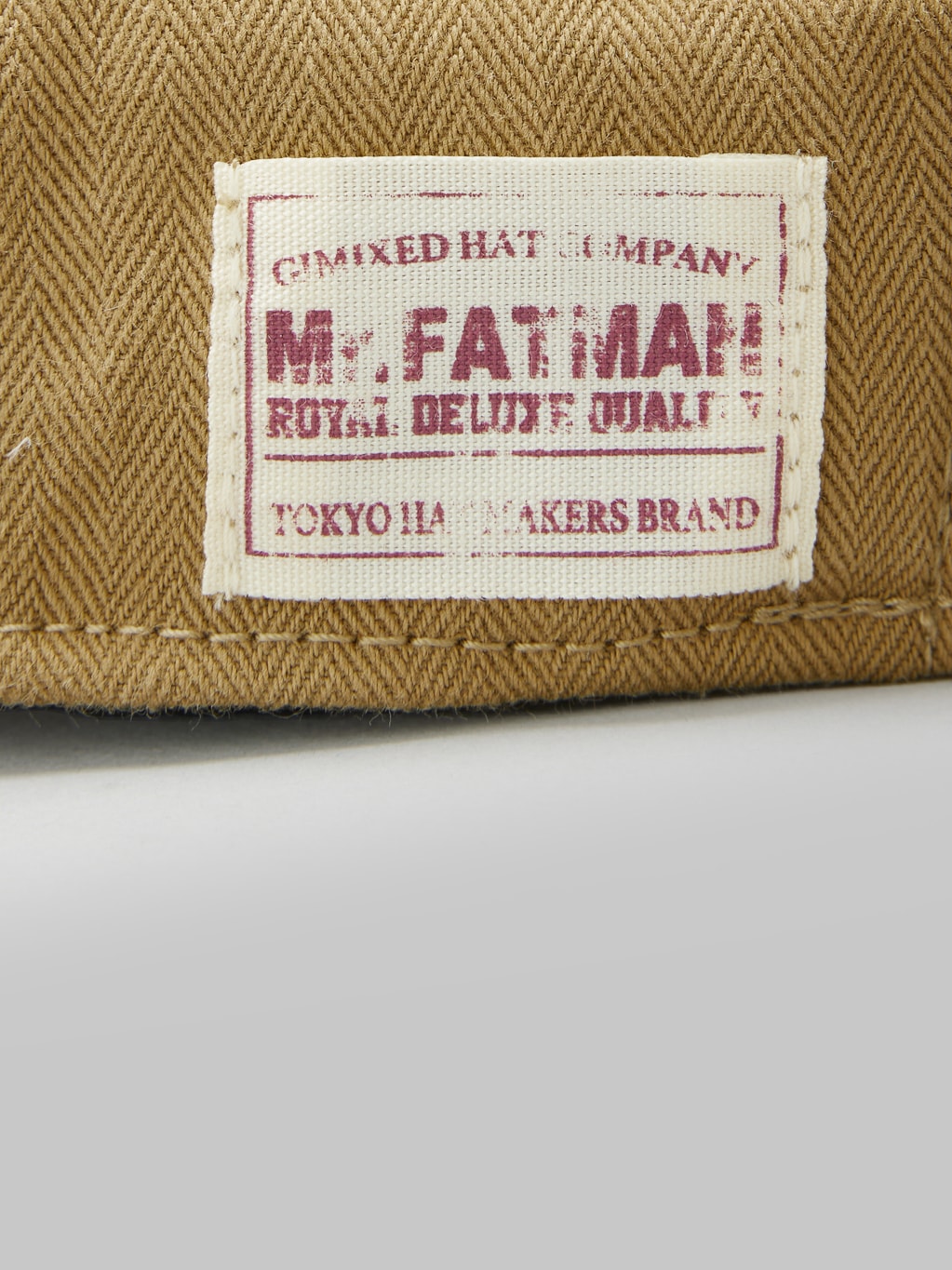 Mr Fatman Bille Cap Beige logo tag