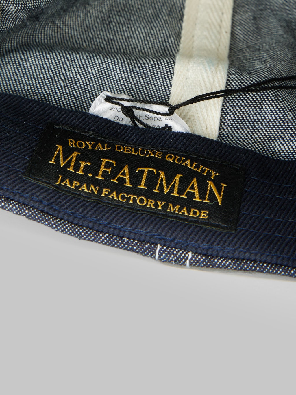 Mr Fatman Bille Cap indigo brand label